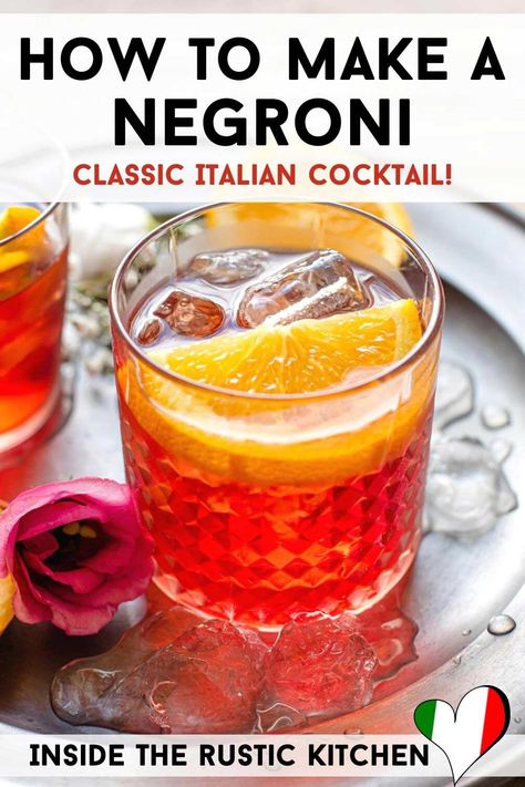 Negroni Cocktail Recipe, Campari Cocktail, Gin Botanicals, Campari Cocktails, Mediterranean Herbs, Italian Recipes Appetizers, Negroni Recipe, Negroni Cocktail, Italian Drinks