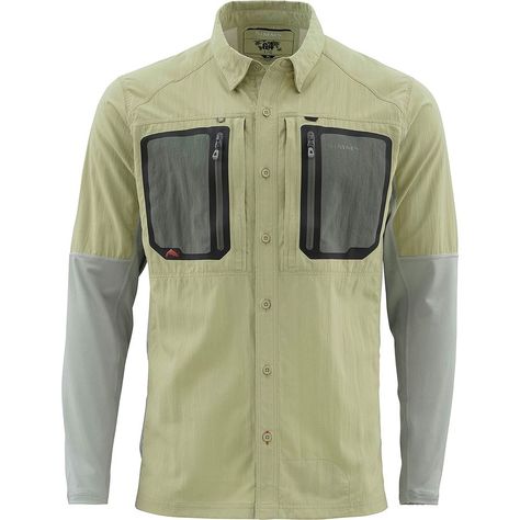 Simms - Taimen Tricomp Shirt - Men's Fishing Shirts For Men, Simms Fishing, Fly Fishing Shirts, Mens Fishing Shirts, Fly Fishing Gear, South Texas, Fly London, Fishing Equipment, Fishing Outfits