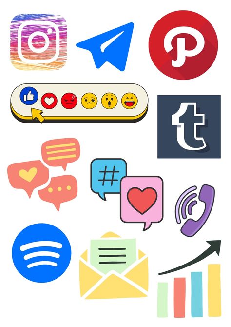 Social media stickers_1 Iconic Stickers, Social Media Artwork, Lab Ideas, Free Emoji, Cute Couple Dp, Ios Application, Computer Lab, Couple Dp, Media Sosial