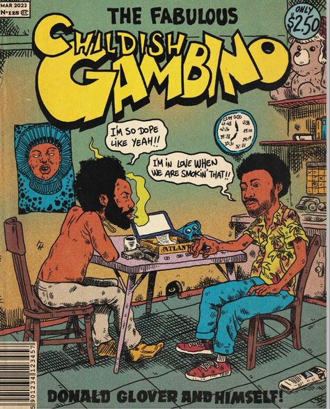 Childish Gambino Poster, Aesthetic Canvas Art, Poster Rapper, Poster For Bedroom, Aesthetic Canvas, Hip Hop Artwork, Comic Poster, Music Poster Design, Canvas Art Wall