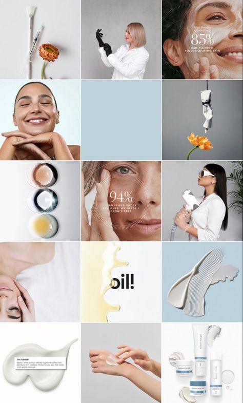 #Skin_Care_Brand_Instagram_Feed #Aesthetic_Medicine_Instagram_Feed #Medspa_Instagram_Feed #Skincare_Feed_Instagram Skin Care Brand Instagram Feed, Skin Care Branding Design, Media Branding Design, Skincare Social Media, Instagram Campaigns, Instagram Branding Design, Skin Care Business, Skincare Branding, Skincare Products Photography