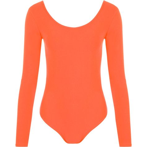 Annabelle Plain Long Sleeve Bodysuit ($12) ❤ liked on Polyvore featuring intimates, shapewear and fluorescent orange Orange Bodysuit, Womens Leotards, Fluorescent Orange, Long Sleeve Leotard, Scoop Neck Bodysuit, Shapewear Bodysuit, Killer Heels, Women Long Sleeve Tops, Party Looks