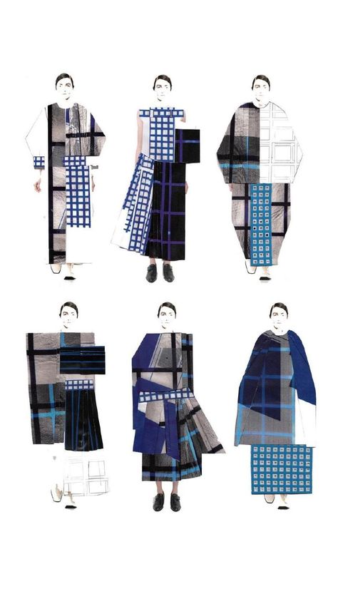 WESTMINSTERFASHION Gina Atkinson portfolio #ClippedOnIssuu Silhouette Mode, Fashion Illustration Collage, Chic Chic, Fashion Design Sketchbook, Grid Print, Fashion Design Portfolio, Portfolio Inspiration, Fashion Sketchbook, Fashion Illustration Sketches