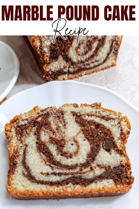 Marble Pound Cake Marbled Cake Recipe, Moist Marble Cake Recipe, Best Marble Cake Recipe Moist, Marble Pound Cake, Marble Pound Cake Recipe, Marble Cake Recipe, Marble Loaf Cake Recipes, Pound Cake Recipes Moist, Homemade Marble Cake Recipe