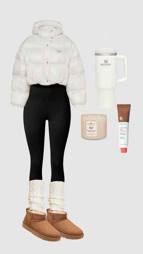 Snowy Day Outfit For School, Winter Outfits For Teenage Girl, Outfit Ideas Fall Aesthetic, Outfit Ideas For Winter Aesthetic, Cute Basic Winter Outfits, Cute And Warm Winter Outfits, Winter Preppy Outfits Cold Weather, Outfit Neige, Cold City Break Outfits