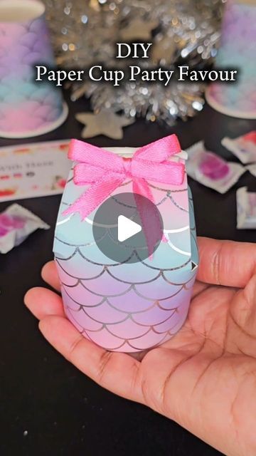 Craft With Haza on Instagram: "DIY Paper Cup Party Favors | Paper Cup Craft Ideas | DIY Treat Cups 
.
.
.
.
#diy #diycrafts #craft #papercupcraft #stepbysteptutorial #tutorial #party #partyideas #partyfavors #easycrafts #easydiy #craetive #creativediy #creativecrafts #goodies #goodiebags #papercraft #easycraft #kids #kidscrafts #treat #birthday #birthdaytreat #craftwithhaza #instareels  #instadaily" Paper Cup Gift Box Party Favors, Return Gifts Indian Ideas For Birthday, Favor Boxes Ideas, Diy Party Favors For Kids, Paper Cup Diy, Cup Party Favors, Diy Kids Party Favors, Christmas Favors Diy, Treat Boxes Diy