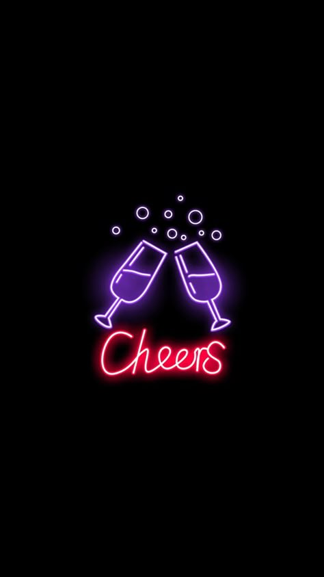 #cheers #neon #neonlights #tumblr #aesthetic #wallpaper Cheers Wallpaper, Cheers Aesthetic Wallpaper, Neonlights Aesthetic, Tumblr Aesthetic Wallpaper, Cheers Aesthetic, Pixel Wallpaper, Neon Quotes, Neon Words, Wallpaper Iphone Neon