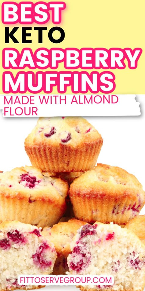 Keto Muffins Cream Cheese, Keto Friendly Muffins, Easy Keto Muffins Almond Flour, Raspberry Recipes Keto, Muffins Using Almond Flour, Keto Berry Muffins, Low Carb Raspberry Muffins, Keto Raspberry Desserts Easy, Raspberry Almond Flour Recipes