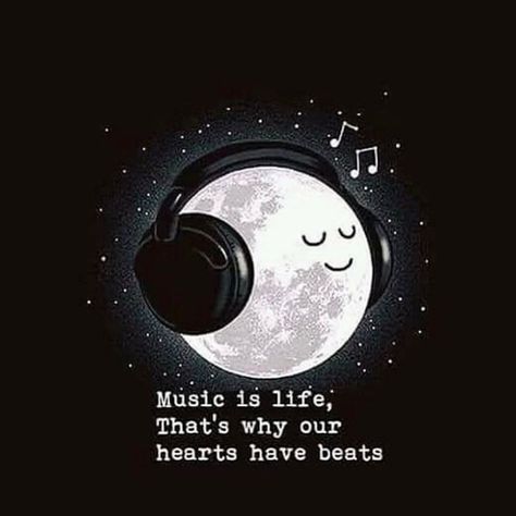 Music is life Music Is, Music Is Life, The Moon, Headphones, Moon, Music