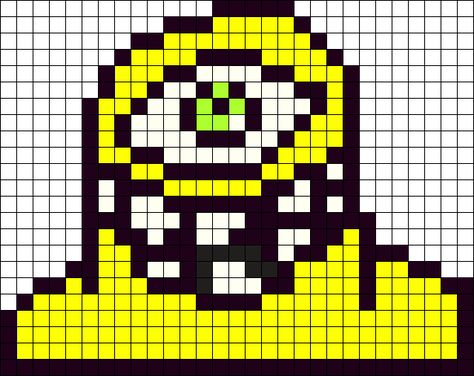 SUBTRONICS BABY Perler Bead Pattern | Bead Sprites | Characters Fuse Bead Patterns Drake Perler Beads, Perler Designs Rave, Small Subtronics Perler, Subtronics Perler Beads, Festival Perler Bead Patterns, Fuse Bead Patterns Rave, Dj Perler Bead Patterns, Perler Bead Rave Patterns, Slander Perler Pattern