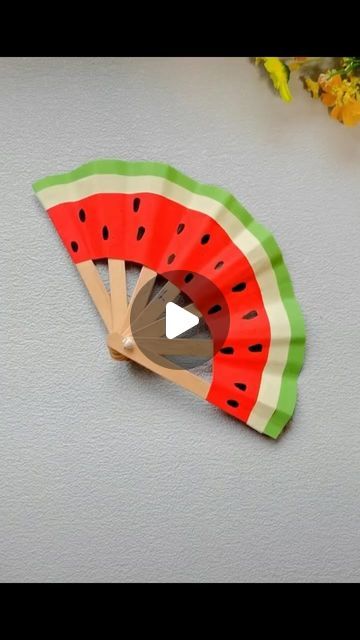 Paper crafts teacher on Instagram: "🎉🎉🎉 A nice Watermelon pattern paper fan   You can play with your kids. They must enjoy it   Follow me @paper.crafts.teacher to view or to learn much more lovely paper crafts and creative handmade for your kids   #papercrafters #papercraft #papercrafts #papercrafting #craftyideas #crafting #crafts #papercrafter #creativehandmade  #craft #craftforkids #craftforchildren #craftersgonnacraft" Watermelon Crafts For Kids, Watermelon Crafts, Paper Fan, Watermelon Pattern, Paper Fans, Enjoy It, Pattern Paper, Paper Craft, Instagram A