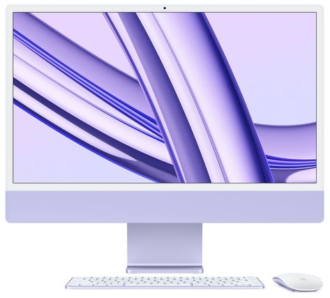 Purple iMac - Apple Purple Apple Products, Purple Imac, Bday List, Mac Desktop, Apple Gift Card, Mouse And Keyboard, Apple Gifts, Apple Imac, Apple Coloring