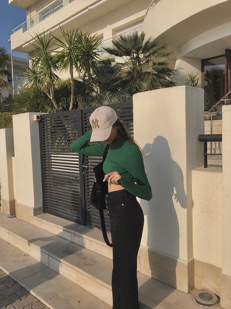 Everyday outfit wide leg jeans green and black green top sun #thatgirl #postitfortheaesthetic #summerfeed #lessiswore10k #springaesthetic #summeraesthetic #aestheticfeed #pinterestgirl #pinterestfeed #pinterestinspo #whatsurgirlwearing #wiwtoday #explorepage #fallfashion2021 #pinterestaesthetic #mybsisters #filmedit #dazzcam #fallvibes #microblogger #vancouverblogger #fallfashion #warmcore #moodyaesthetic #feedaesthetic #discoverunder50k #sweatervest Black Wide Leg Jeans Outfit Summer, Black Wide Leg Jeans Outfit, Outfit Wide Leg Jeans, Wide Leg Jeans Outfit Summer, Outfit Wide Leg, Green Top Outfit, Black Wide Leg Jeans, Wide Leg Jeans Outfit, Spring Aesthetic