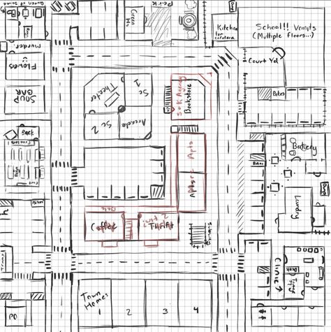 Bloxburg Theatre Layout, Town Layout Ideas, Sims City Layout, Bloxburg Bussines Ideas, Bloxburg Festival Layout, Bloxburg Town List, New York Layout Bloxburg, Bloxburg Village Layout, Bloxburg Building Ideas List