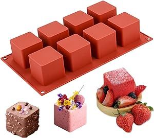 Truffle Molds, Chocolate Truffle Cookies, Mini Mousse, Truffle Cookies, Cube Cake, 3d Square, Cake Pop Molds, Candy Making Supplies, Pudding Mold