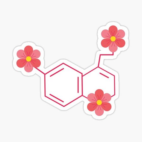 Chemical Sticker, Serotonin Sticker, Stickers Rosa, Chemical Design, Math Design, File Decoration Ideas, Eid Stickers, Science Stickers, Logo Design Set