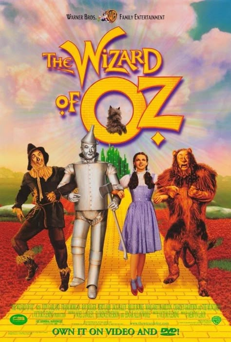 Movie Monday: The Wizard of Oz (1939) Classic Movies For Kids, Wizard Of Oz Movie, Wizard Of Oz 1939, Oz Movie, Video Store, The Wonderful Wizard Of Oz, Classic Movie Posters, The Wizard Of Oz, Judy Garland