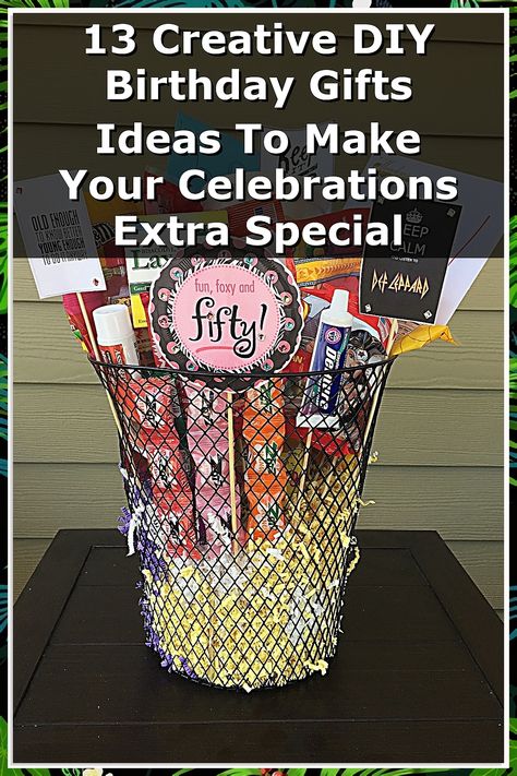 Looking for unique ways to celebrate? Discover 13 creative DIY birthday gifts ideas that will make your celebrations extra special! From personalized keepsakes to heartfelt handmade treasures, these thoughtful gifts are perfect for friends and family. Unleash your creativity and show your loved ones how much you care with these inspiring projects. Elevate your gift-giving game and make every birthday unforgettable with these DIY birthday gifts! Easy Diy Birthday Gifts For Friends, Homemade Birthday Gifts For Best Friend, Creative Diy Birthday Gifts, Homemade Birthday Gifts, Presents For Your Boyfriend, 20th Birthday Gift, 30th Birthday Funny, Diy Birthday Gifts For Friends, Creative Birthday Gifts