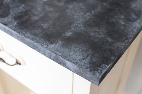 Painted Soapstone Countertops, Faux Stone Table Top Diy, Faux Stone Countertops Diy, Diy Soapstone Countertops, Gray Epoxy Countertops, Faux Soapstone Countertops Diy, Faux Soapstone Countertops, Faux Countertops, Faux Soapstone