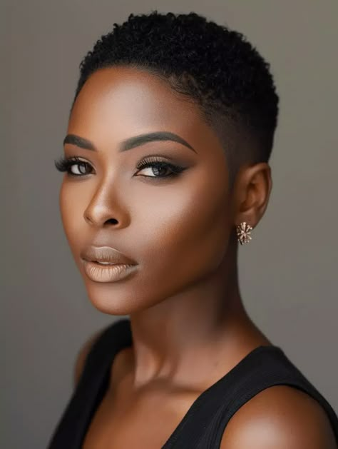 The Evolution of Very Short Pixie Haircuts for Black Women in 2024 | 18 Stunning Ideas Low Tapered Fade, Pixie Haircuts For Black Women, Tapered Fade, Very Short Pixie, Natural Hair Haircuts, Short Hair Designs, Short Natural Curly Hair, Haircuts For Black Women, Twa Hairstyles