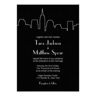 New York Party, New York Theme, Skyline Wedding, City Theme, Empire State Of Mind, Wedding Invitations Zazzle, Nyc Skyline, Planning Checklist, Beach Wedding Invitations