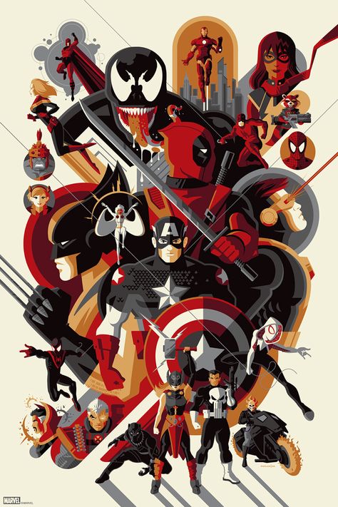 Tom Whalen, Mondo Posters, Superhero Poster, Avengers Art, Marvel Superhero Posters, Marvel Artwork, Avengers Wallpaper, Marvel Comics Wallpaper, Marvel Posters