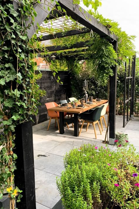 Garden Castle, Townhouse Garden, Courtyard Gardens Design, Modern Pergola, Back Garden Design, Side Garden, Have Inspiration, Home Landscaping, Garden Oasis