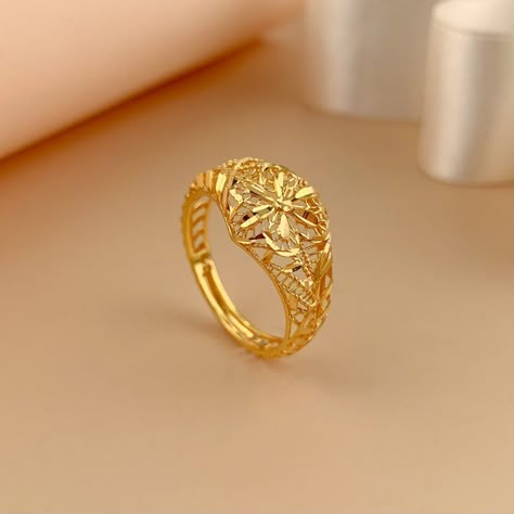 CINCIN 3D BUNGA Gold Ring For Women Design, 2 Gram Gold Ring Design For Women, New Gold Ring Designs For Women, Simple Gold Ring Designs Unique, Gold Rings Simple Unique, Gold Ring Designs Unique For Women, Ring Designs Gold For Women, Gold Ring Design For Women, Latest Gold Ring Designs