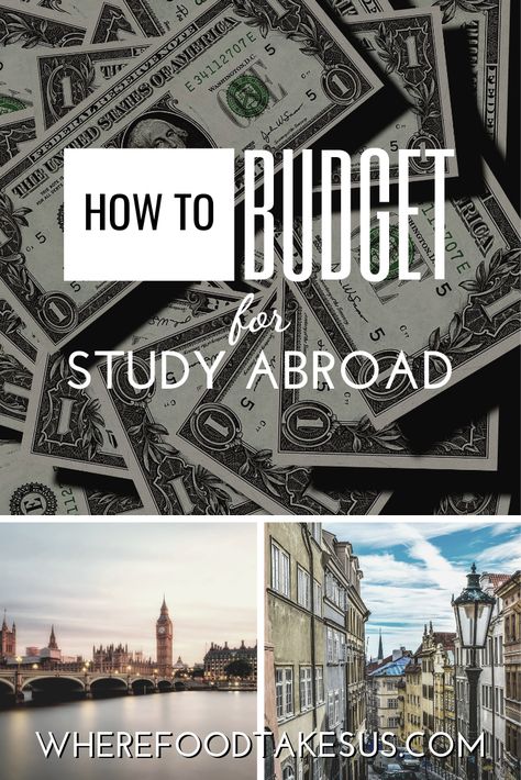 Studying Abroad: How to Budget Your Adventure! | Where Food Takes Us Study Abroad Packing List London, Study Abroad Essentials, Study Abroad Quotes, Abroad Aesthetic, Study Abroad Packing List, Study Abroad Packing, Abroad Packing List, College Abroad, Study Abroad Travel