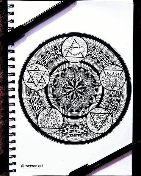 Nature Mandala, Earth Air Fire Water, Spirit Tattoo, Water Tattoo, Lord Wallpapers, Shiva Lord, Tattoo Inspiration Men, Fire Tattoo, Air Fire