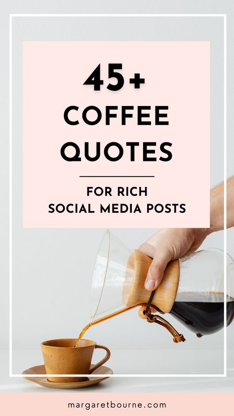 Looking for great coffee quotes for Instagram posts or reels? Because, coffee is life, right? I know what you are thinking - it would be great to share a coffee quote with a delicious shot of my homemade cappuccino. Or my post of a coffee shop experience. I've curated 45+ coffee quotes for Instagram posts and social media content for you! Social Media Coffee Posts, Coffee Questions Instagram, Coffee Music Quotes, Coffee Engagement Post, Fun Coffee Quotes, Coffee Shop Social Media Content, Cafecito Quotes, Coffee And Love Quotes, Coffee Shop Social Media Posts