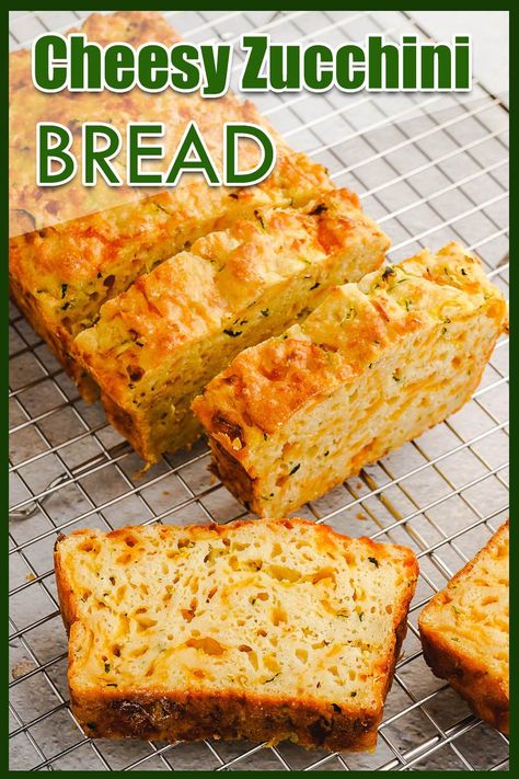 Zucchini Cheese Bread Recipes, Zucchini Cheddar Bread, Cheese Zucchini Bread, Cheesy Zucchini Bread, Zucchini Cheese Bread, Savory Zucchini Bread, Zucchini Cheddar, Cheese Zucchini, Moist Zucchini Bread