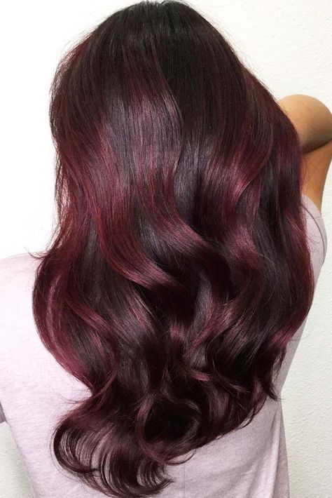 Do you know why so many people are in love with the burgundy color? This post is filled with the most inspiring ideas that can change your life for the better. Go on reading to get inspired! #haircolor #burgundyhair #burgundycolor 30 Hair Color, Hair Color 2017, Golden Brown Hair Color, Hair Color Mahogany, Mahogany Hair, Cherry Hair, Honey Blonde Hair, Hair Color Pink, Winter Hair Color