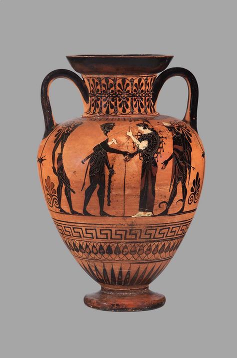 this piece reminds me of the hercules movie and that is my favorite movie. Ancient Greek Pottery, Pot Art, Contemporary Pottery, Greek Pottery, Greek Vases, Rookwood Pottery, Ancient Pottery, Scratch Art, Raku Pottery