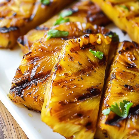 How to Make Brown Sugar Grilled Pineapple Glazed Pineapple, Grilled Pineapple Recipe, Sliced Pineapple, Cooked Pineapple, Homemade Nachos, Make Brown, Make Brown Sugar, Beef Wraps, Fruit Appetizers