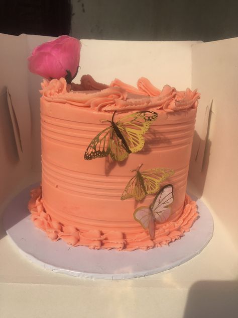 Butterfly Cake, Simple Cake Designs, Simple Cake, Cake Inspo, Butterfly Cakes, Easy Cake, Layer Cake, Cake Designs, Cake