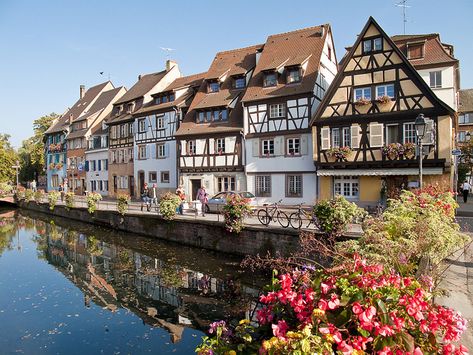 Cycling in Alsace and bike routes for cycling the Alsace Wine Route, plus cycling accommodation and bike hire - Freewheeling France Freiburg Germany, Colmar France, Cities In Germany, Alsace France, Visit Germany, Visit France, Colmar, Most Beautiful Cities, Strasbourg