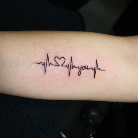 Heart Monitor Tattoo, Tatuaje Ekg, Heart Rate Tattoo, Pulse Tattoo, Ekg Tattoo, Heartbeat Tattoo Design, Heartbeat Tattoo, Shape Tattoo, About Heart