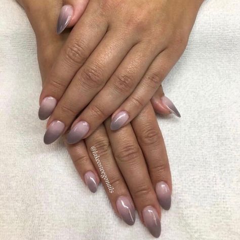 ombre nails, brown nails, nude nails, almond shape nails, round nails Ombre Nails Brown Skin, Brown Ombre Nails Almond, Ombre Almond Shaped Nails, Nails December, Nails Round, Face Moisturizer For Dry Skin, Ombre Acrylic, Dark Ombre, Almond Acrylic