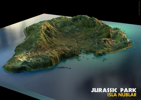 Jurassic Park Island, Jurassic Park Concept Art, Jurassic World Map, Jurassic Park Trilogy, Isla Nublar, Jurassic Park 1993, Fallen Kingdom, Lego Jurassic, Jurrasic Park