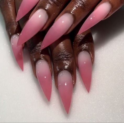 Stiletto Nails Ombre, Spring Nails Stiletto, Acrylic Stiletto Nails, Stilleto Nails Designs, Stunning Nails, Different Nail Shapes, Stiletto Nail Art, Nails Stiletto, Gel Nail Tips