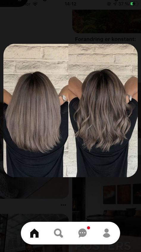 Mushroom Brown Hair Pale Skin, Ash Based Brown Hair, Greige Hair Color Brown, Mushroom Grey Balayage, Ashy Light Brown Hair Balayage Brunettes, Mushroom Brown Highlights On Brown Hair, Level 6 Mushroom Brown Hair, All Over Ash Brown Hair Color, Ash Mocha Hair