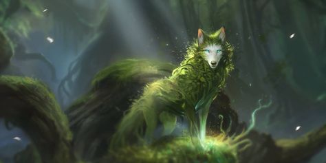 Spirit Wolf, Howl At The Moon, Fantasy Creatures Art, Mythical Creatures Art, A Wolf, Wolf Art, New Backgrounds, Monster Art, Creature Art