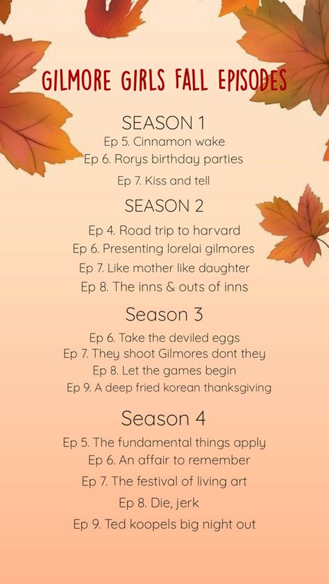 Fall Episodes, Gilmore Girls Fall, Korean Thanksgiving, Inn N Out, An Affair To Remember, Girls Fall, Lorelai Gilmore, Girl Falling, Art Of Living