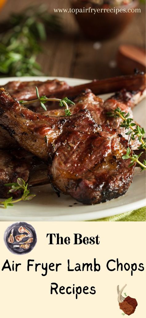 Air Fryer Lamb Chops Recipes Lamb Chop Air Fryer, How To Cook Lamb Chops In Air Fryer, Lamb Chops Air Fryer Recipes, Airfryer Lamb Chop Recipes, Lamb Cutlets Recipe Air Fryer, Lamp Chops In Air Fryer, Lamb Chops Recipe Air Fryer, Lamb Loin Chops In Air Fryer, Lamb Shank Recipe Air Fryer