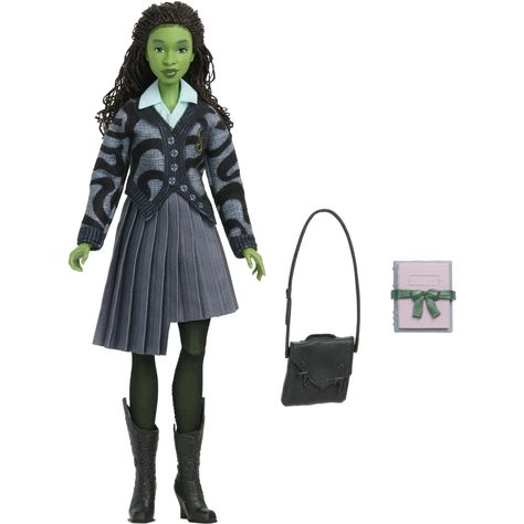 Universal Pictures’ Wicked Elphaba at Shiz University Fashion Doll with Removable Fashions & Accessories - Walmart.com Wicked Elphaba, University Fashion, Elphaba And Glinda, Wicked Musical, Disney Princesses And Princes, Cynthia Erivo, University Style, Black Sheer Dress, Musical Film