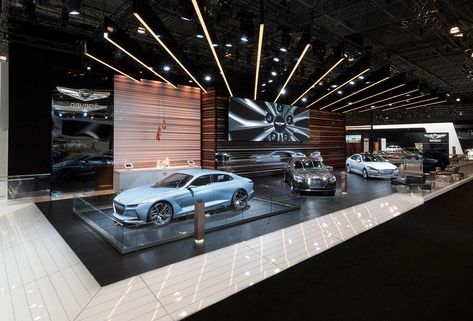 Display Design Exhibition, Automobile Exhibition, Exhibition Inspiration, Show Booth Design, Creative Booths, Design Exhibition, Show Booth, Car Showroom, Exhibition Stand