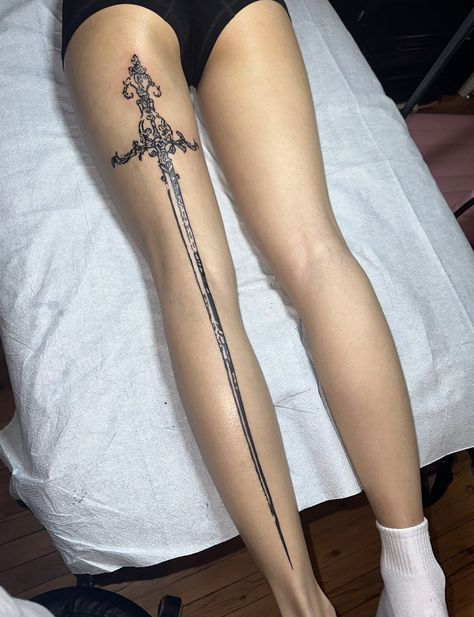 Back Of Leg Tattoos, Polish Tattoos, 16 Tattoo, Full Leg Tattoos, Wicked Tattoos, Leg Tattoos Women, Back Tattoo Women, Foot Tattoo, Dope Tattoos