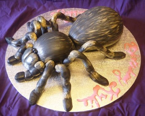 Tarantula Cake Tarantula Cake, Snake Cakes, Spider Cake, Personalised Cakes, Bug Cake, 4th Birthday Cakes, Sculpted Cakes, Halloween 1, Elegant Cakes