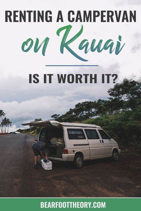 Thinking about renting a 4x4 truck camper or VW-style campervan on Kauai? Read about my vanlife experiences during a recent Kauai vacation. Learn the beach campgrounds where it is legal to sleep in your car, and see if renting campervan is the right choice for your Kauai adventures. Camping In Kauai Hawaii, Camping Kauai, Kauai Camping, Camping In Hawaii, Sleeping In Your Car, California Beach Camping, Kauai Vacation, Camping List, Camping Photography